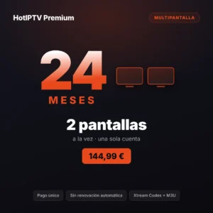 Suscripción IPTV 2 pantallas 24 meses: pareja viendo a la vez en el salón y en el despacho con HotPlayer